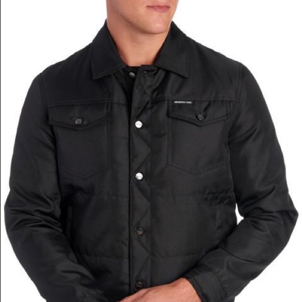 NWOT.. Members only trucker jacket. Black
